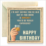 Aged Whiskey Birthday Card