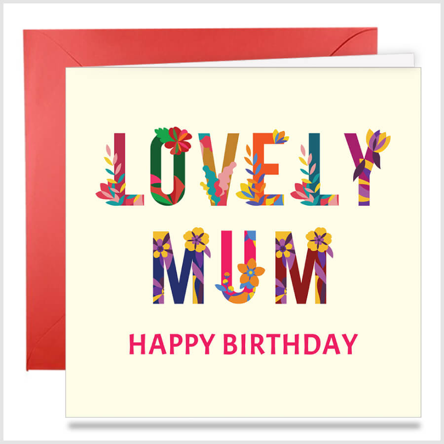 Classy Flower Patterned Birthday Greeting Card