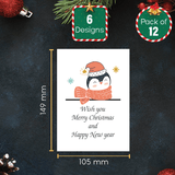 Christmas card with animals