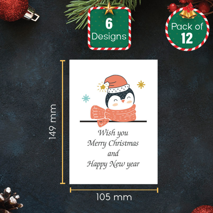 Christmas card with animals