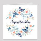 Birthday Card with Butterfly Design