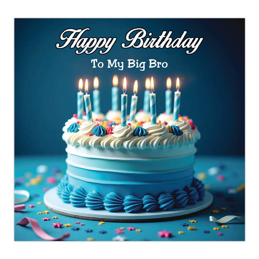 Big Brother birthday card
