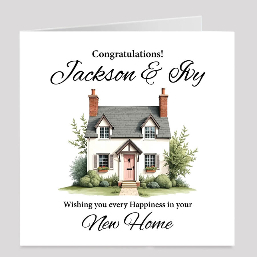 Personalised Welcome Home Greeting Card