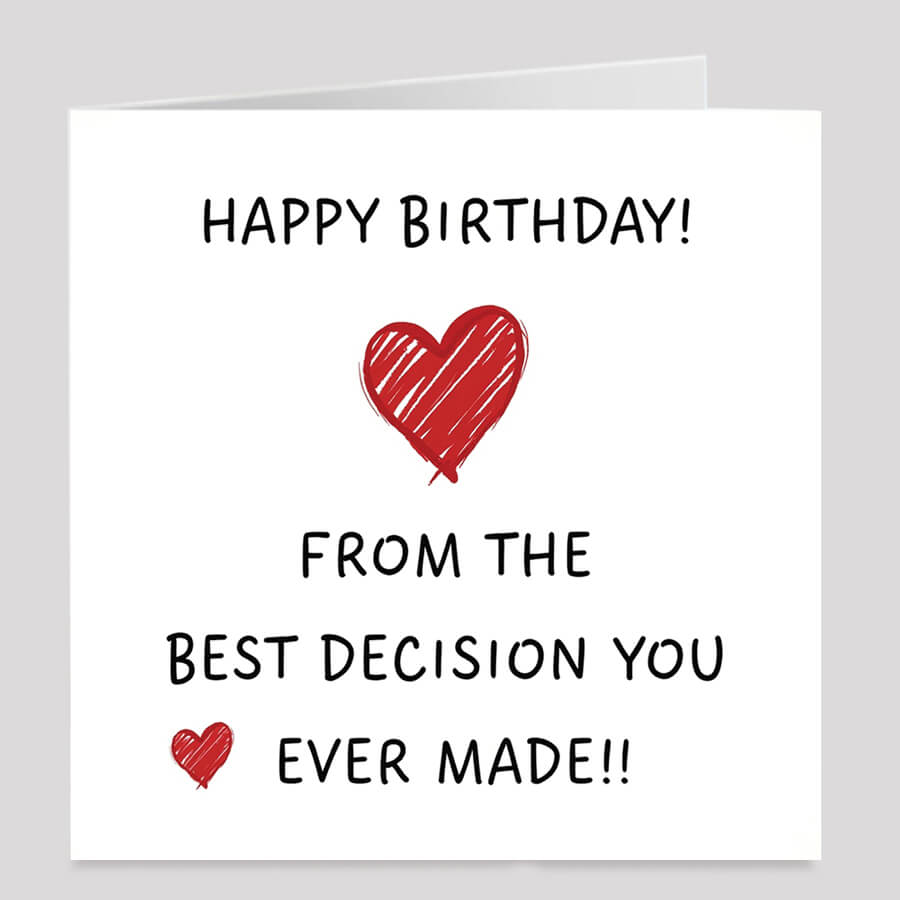 Funny Love Card for Partner’s Birthday