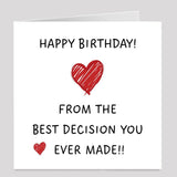 Funny Love Card for Partner’s Birthday