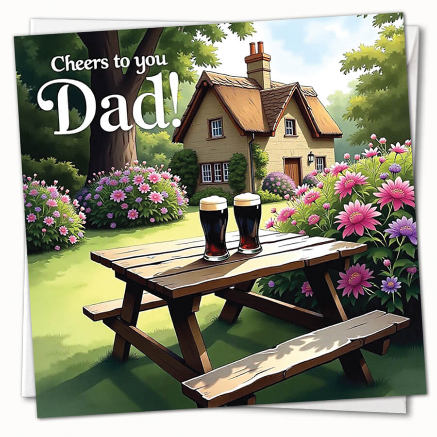 Personalised Cheers To You Dad Father’s Day card