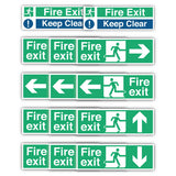 Fire Safety Signs For Exits Stickers