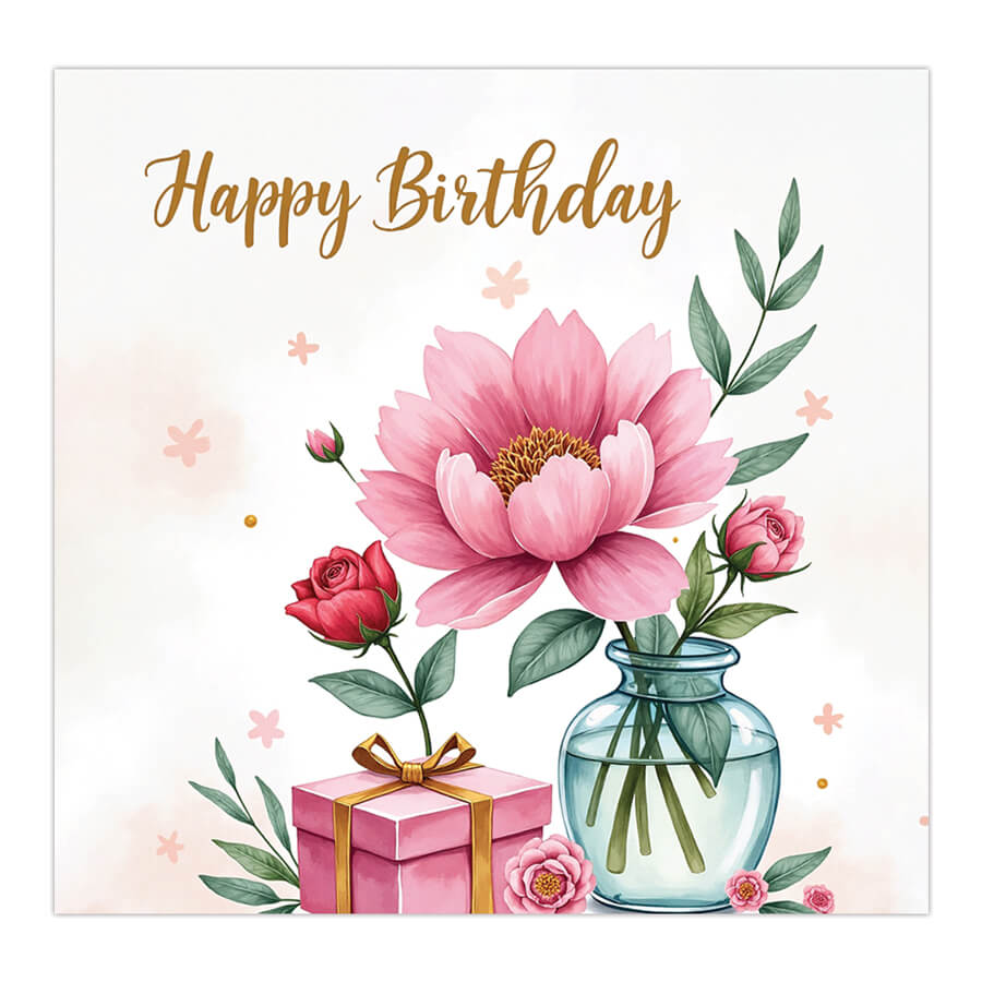 Floral Birthday for Women Card