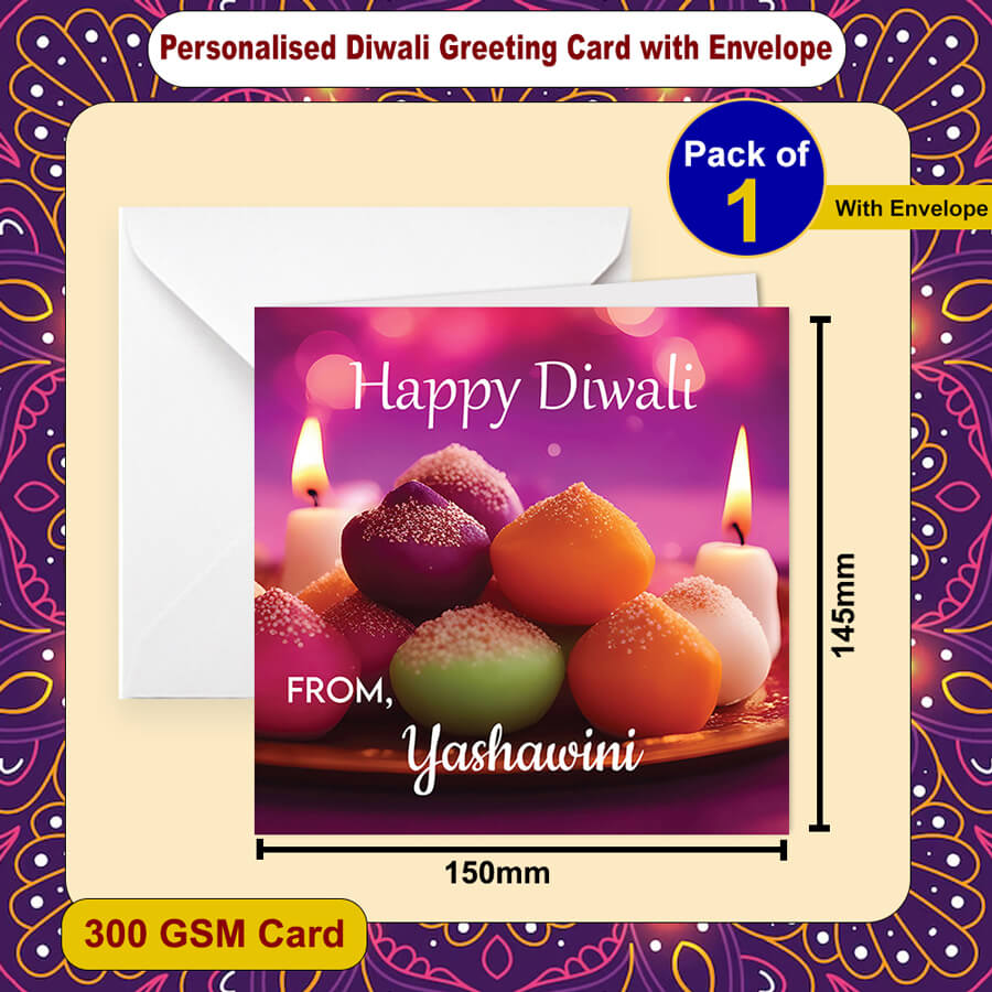 Personalised Diwali Festival of Lights Card