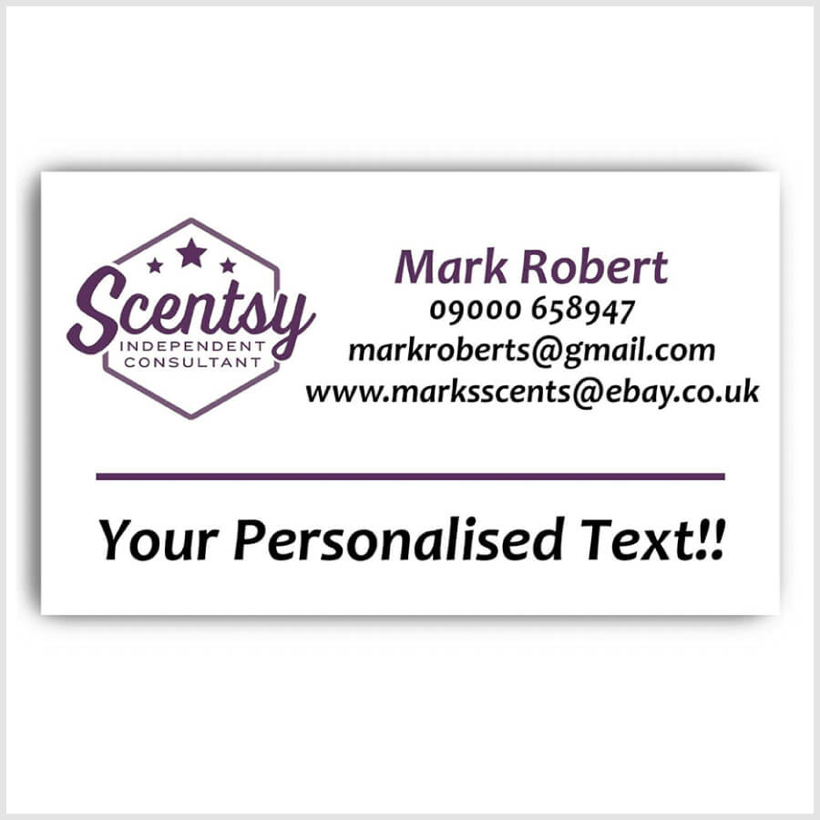 Personalised Scentsy Return Address Labels