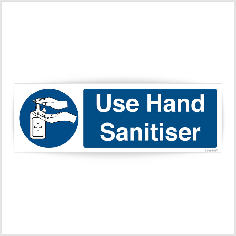 Use Hand Sanitiser Sign Sticker