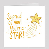 Well Done Card Packaging View You’re a Star Greeting Card with Envelope