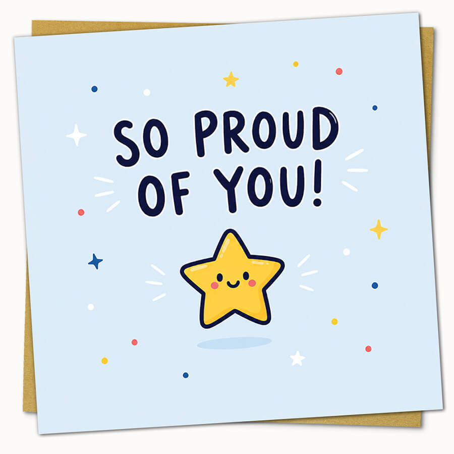 So Proud of You card with envelope