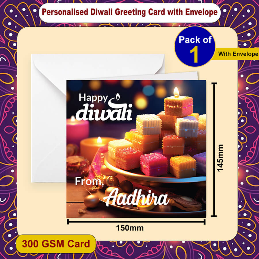 Personalised Diwali Festival of Lights Card