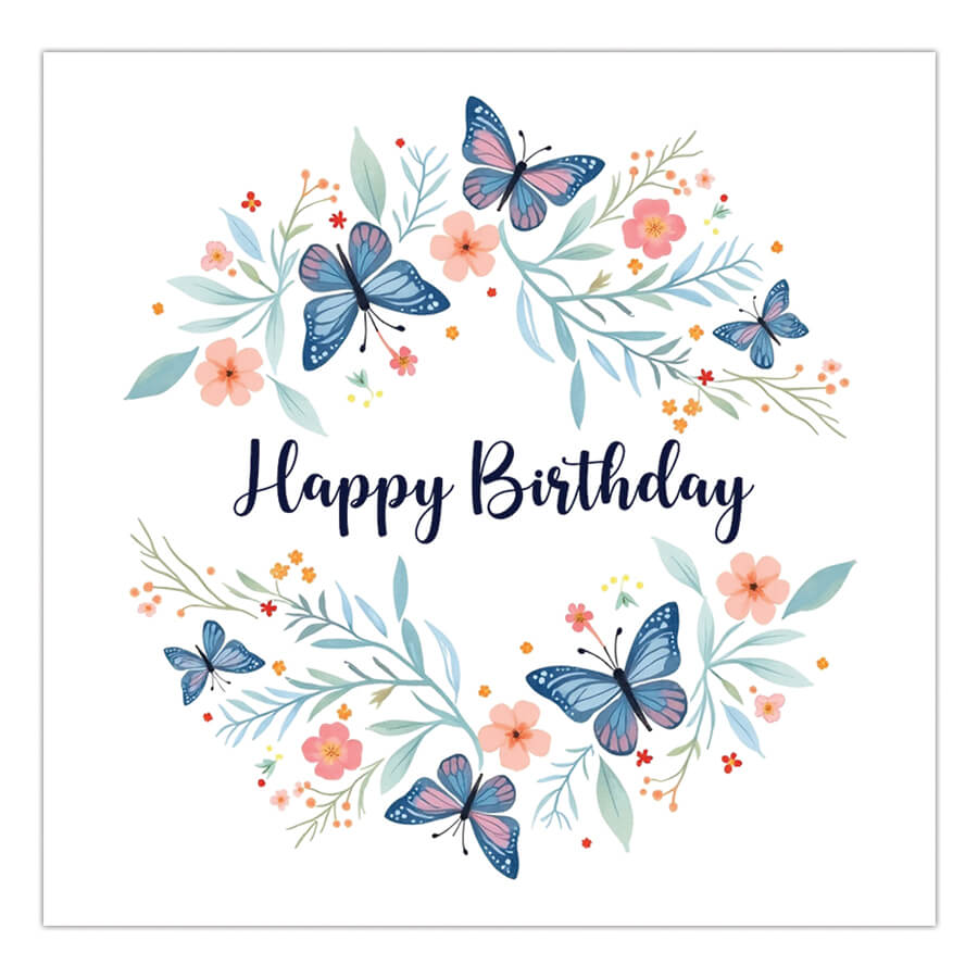 Butterfly Birthday Card for Her