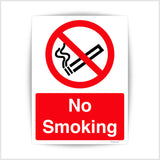 A5 No Smoking Sign Stickers