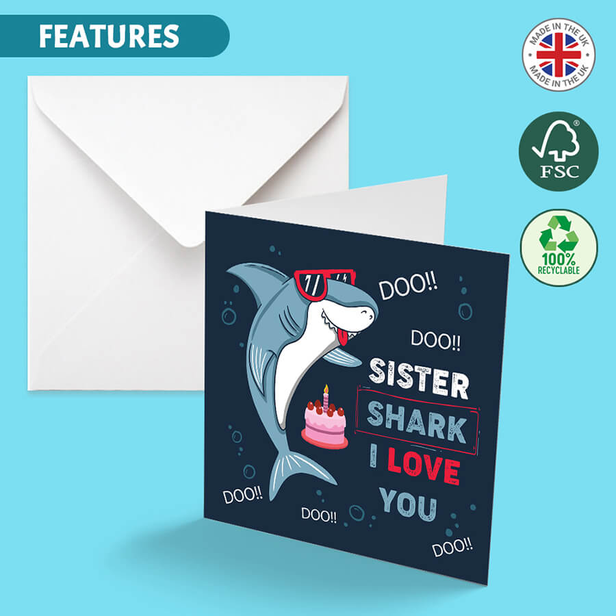 Shark-Themed Greeting Cards