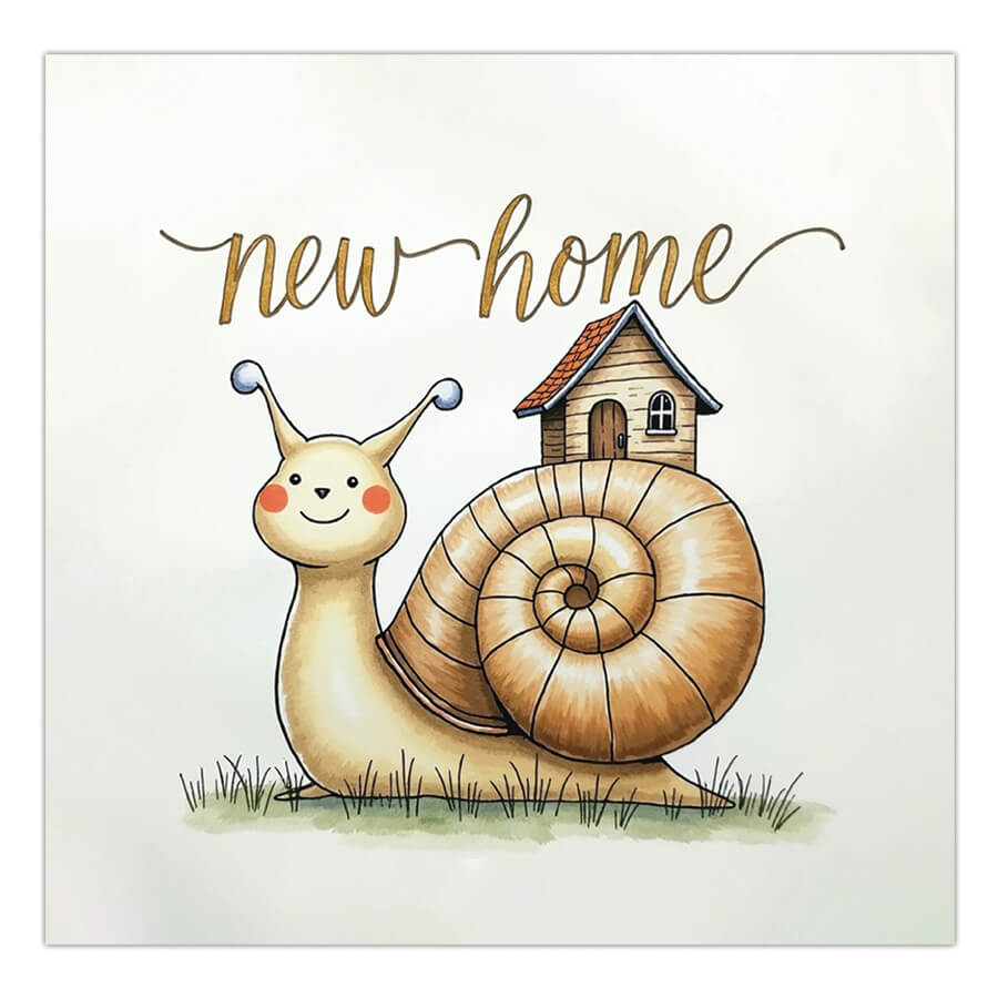 Snail New Home Card