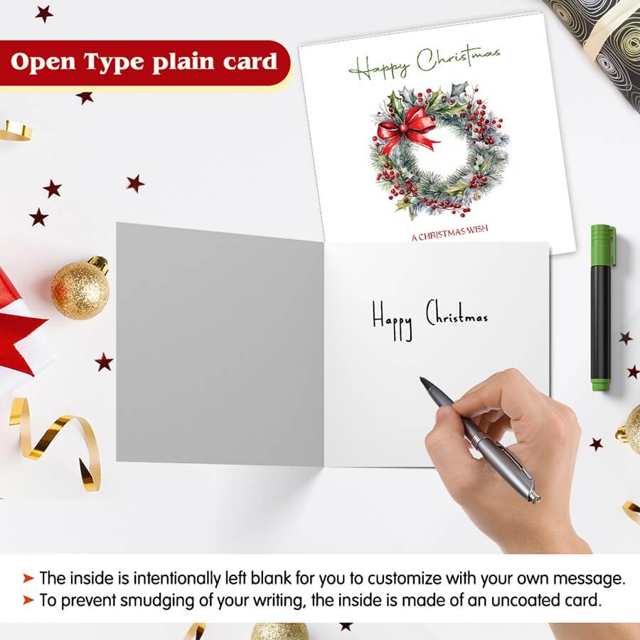 Elegant Christmas ball card