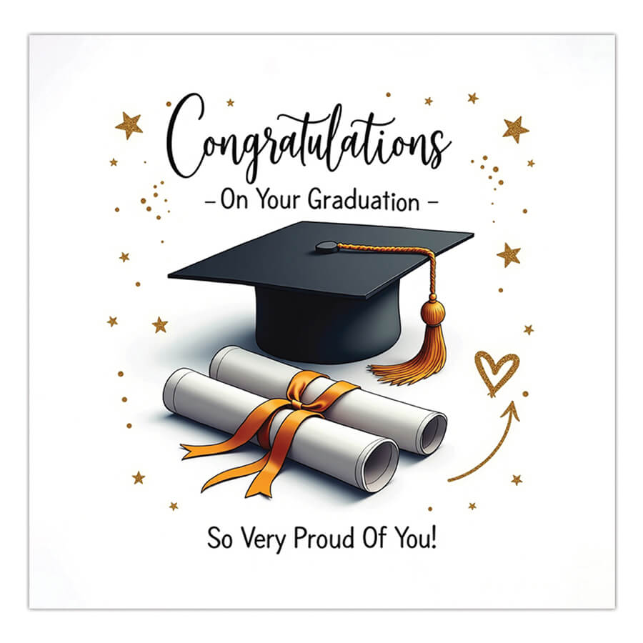 Proud of You Graduation Greeting Card