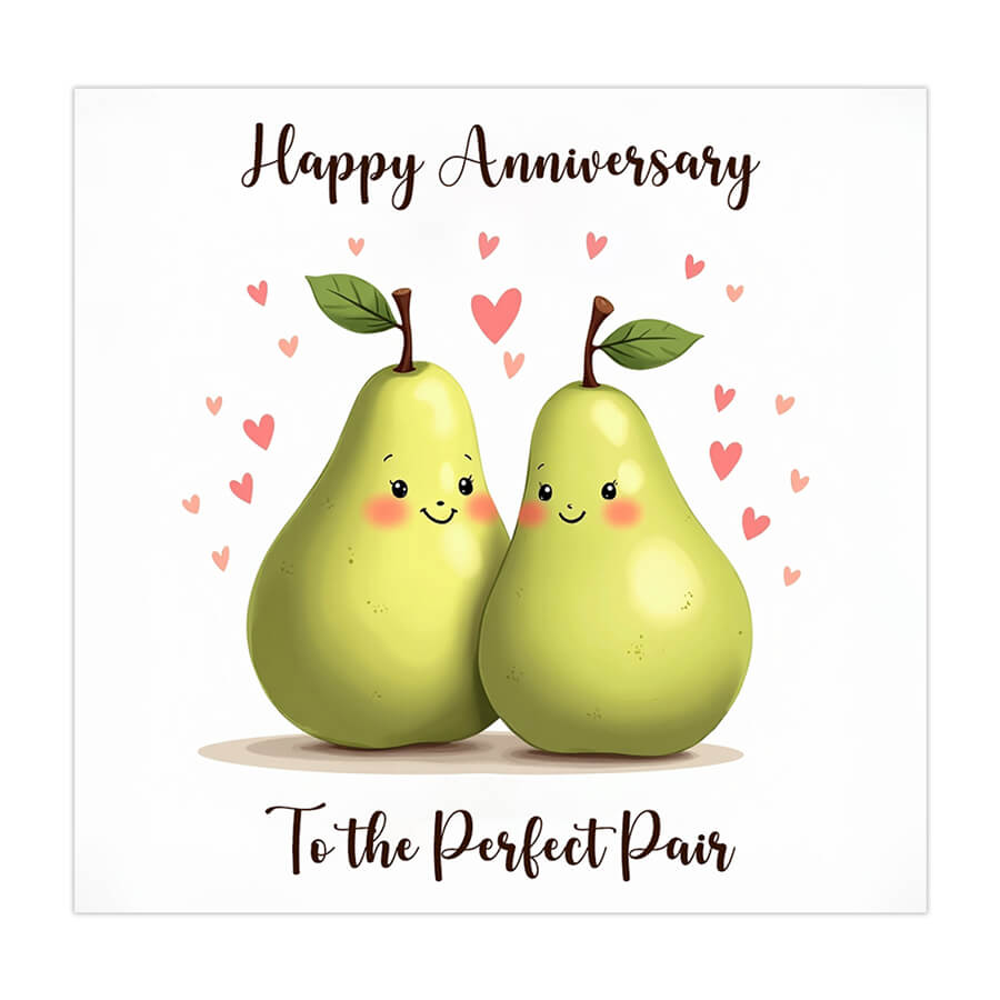 happy anniversary to the perfect pair card with envelope