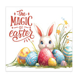 magic of easter greeting card bunny egg design