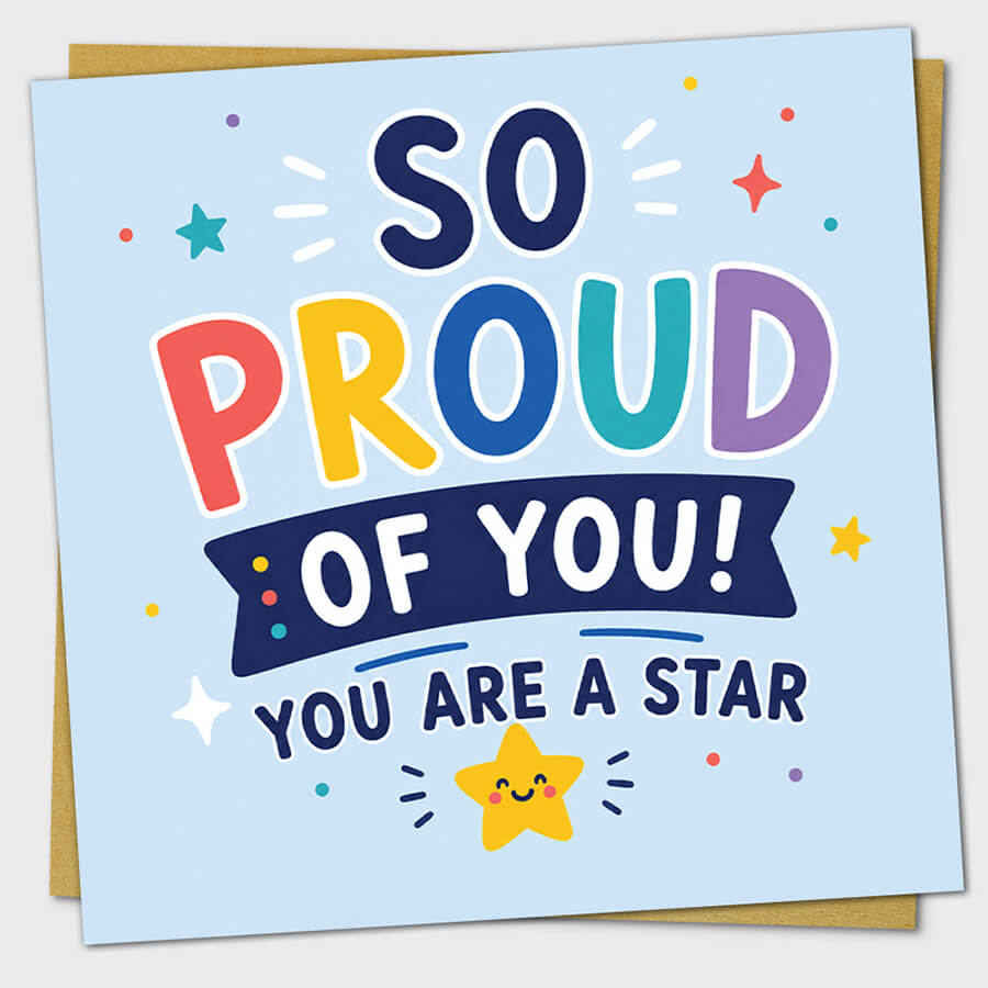 So Proud of You You Are a Star card