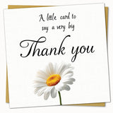 Teacher thank you card with envelope FSC certified greeting card