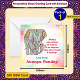 Personalised Diwali Festival of Lights Card