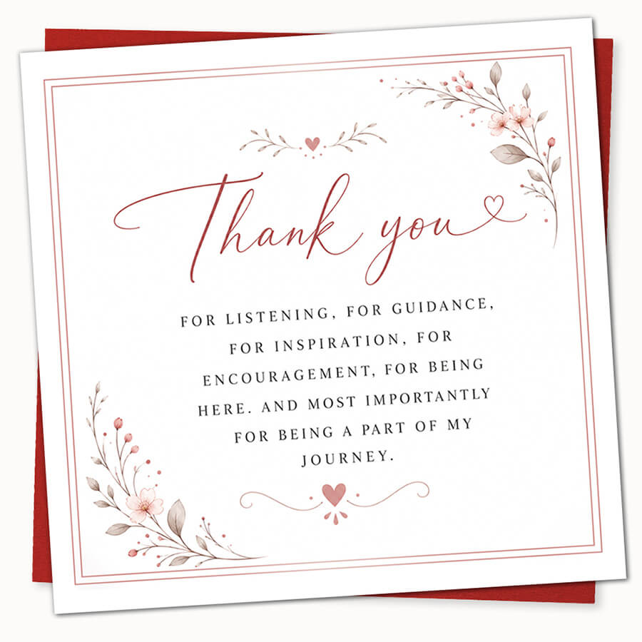personalised thank you cards

