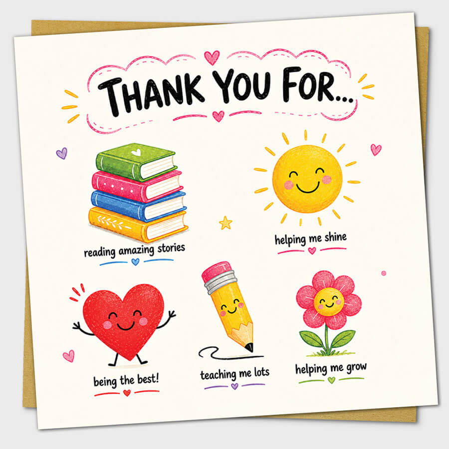 teacher thank you card
