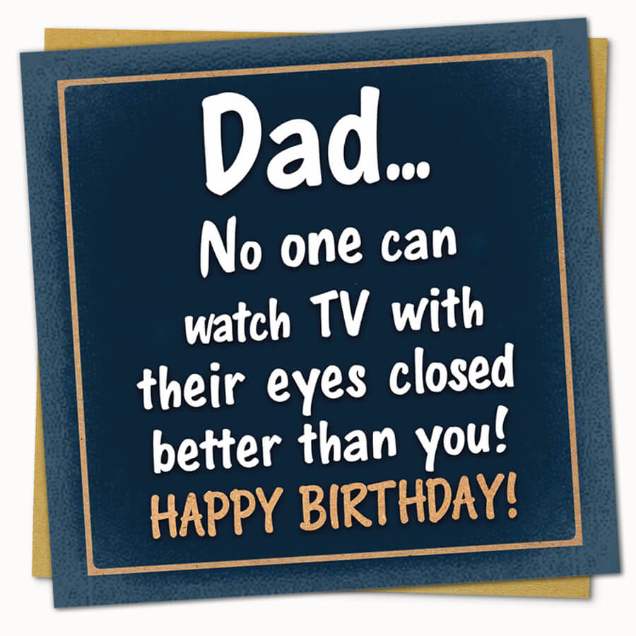 Funny Happy Birthday Dad card
