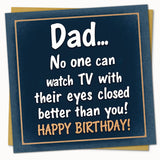 Funny Happy Birthday Dad card