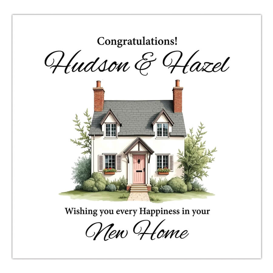 Custom New Home Card for Friends and Family
