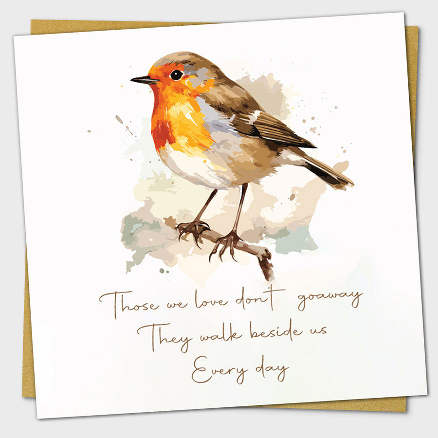 Robin Bird Sympathy Card