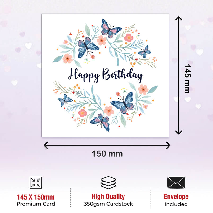 Elegant Floral Design Greeting Card for Women