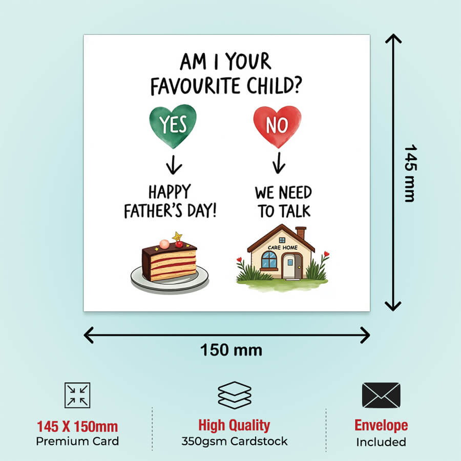 Funny Daddy Greeting Card for a Special Father’s Day