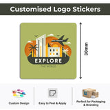 Custom business logo stickers