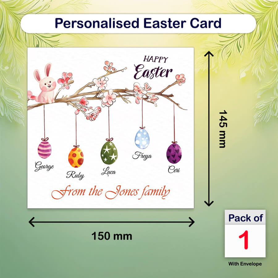 Personalised Easter Card | Family Easter Cards – papaprints