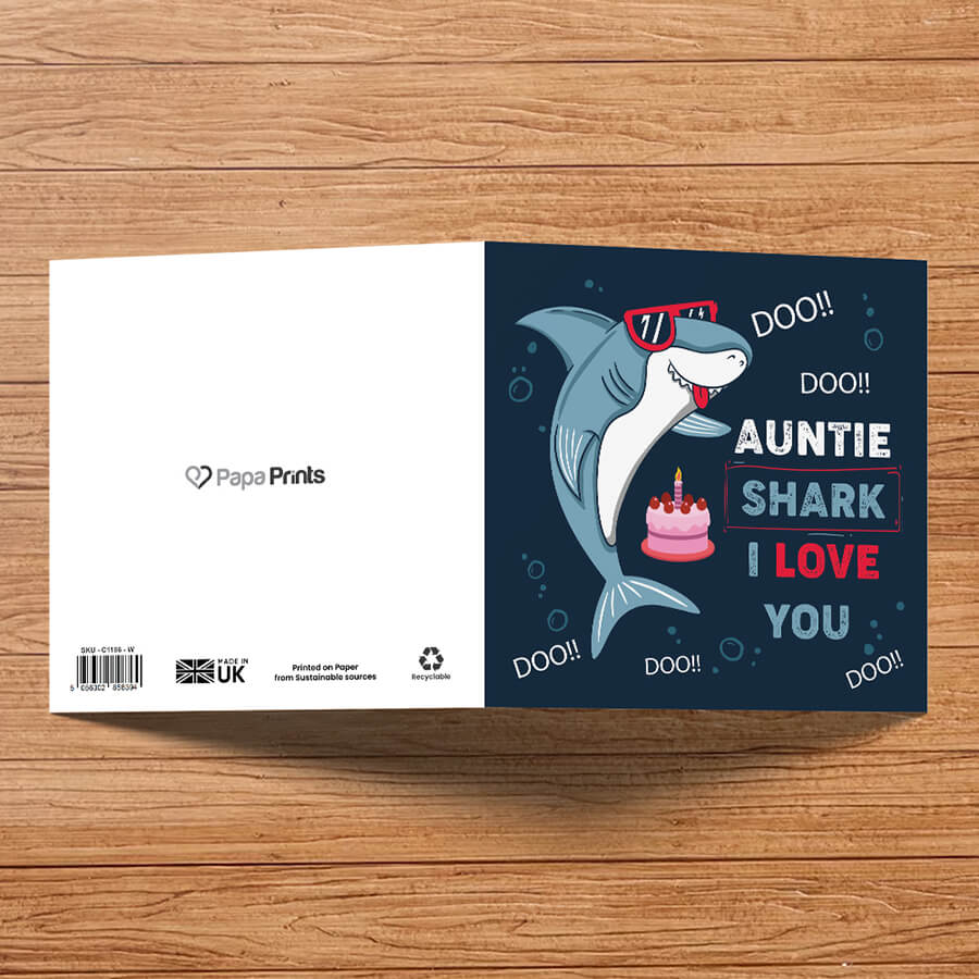 Shark-Themed Greeting Cards