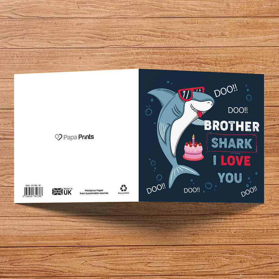 Shark-Themed Greeting Cards
