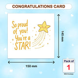 Proud of you card with star design