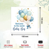 newborn baby boy greeting card