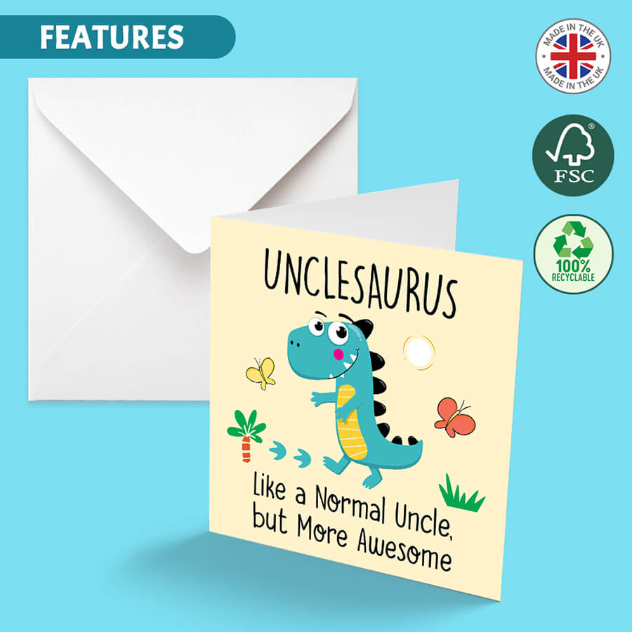 Cute Dinosaur Cards for Family