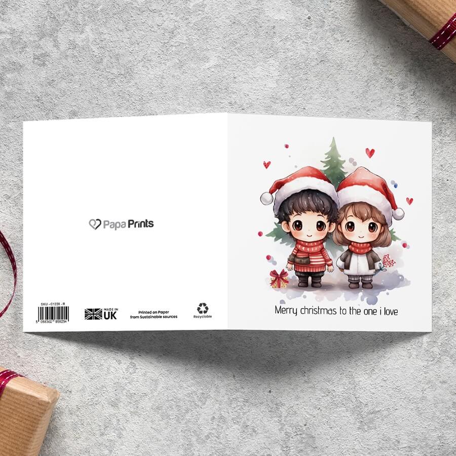 Christmas Card - For -  To The One I Love