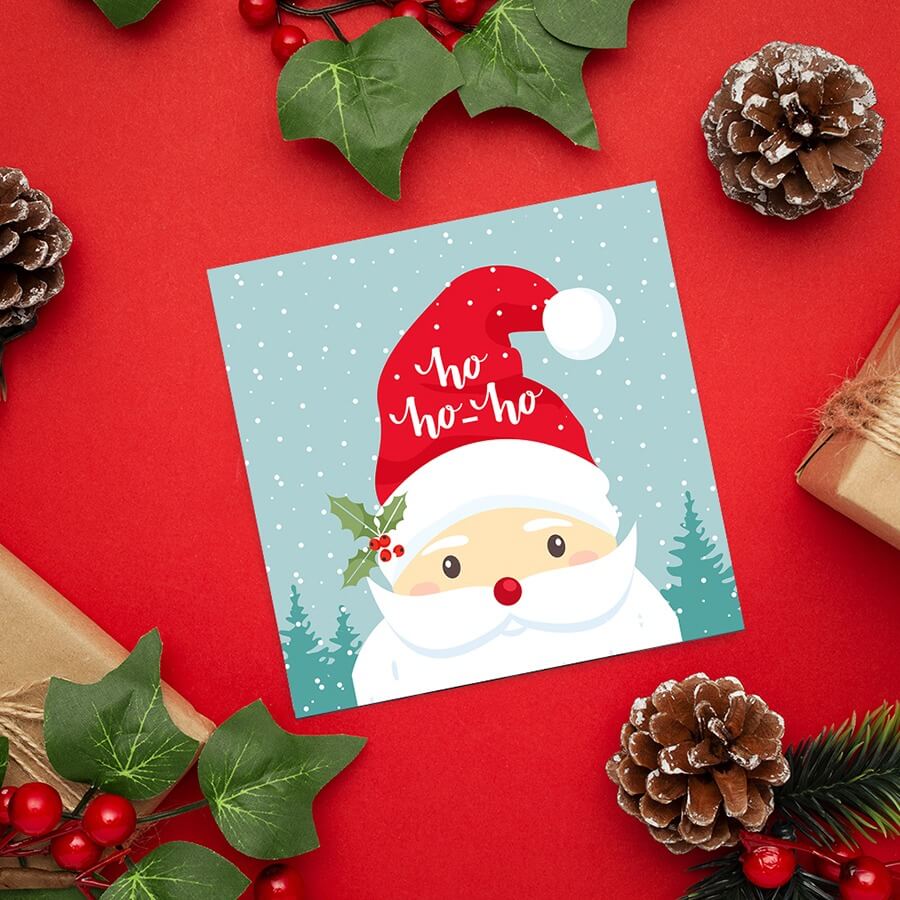 Christmas Cards - Pack Of 30 - Fun Santa