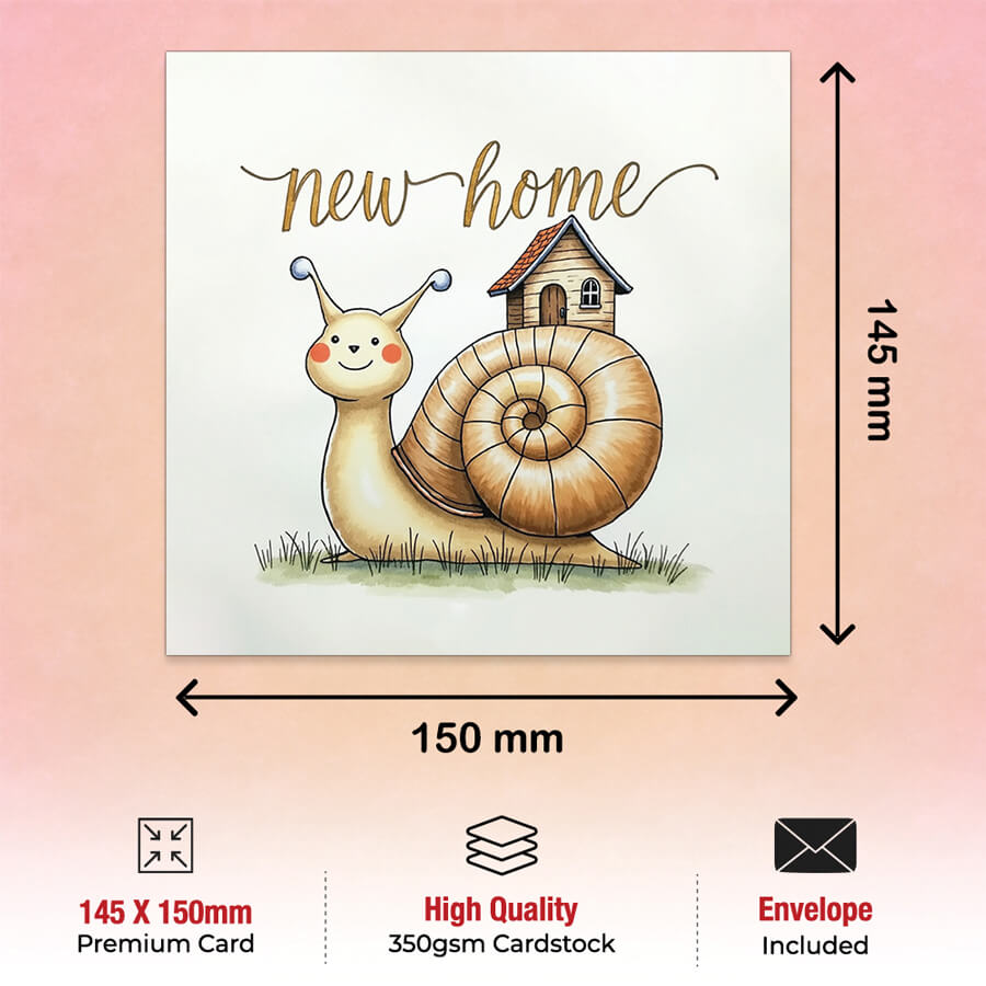 Housewarming Greeting Card for Friend or Family