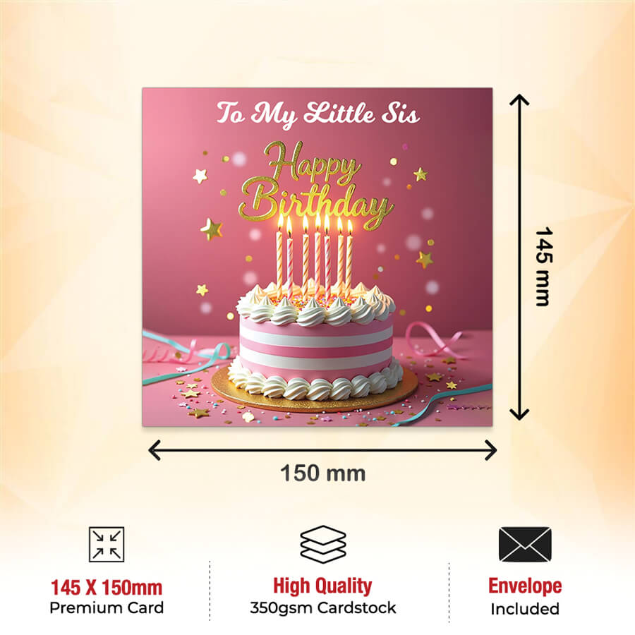 sister birthday card 