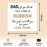 Rude dad birthday card