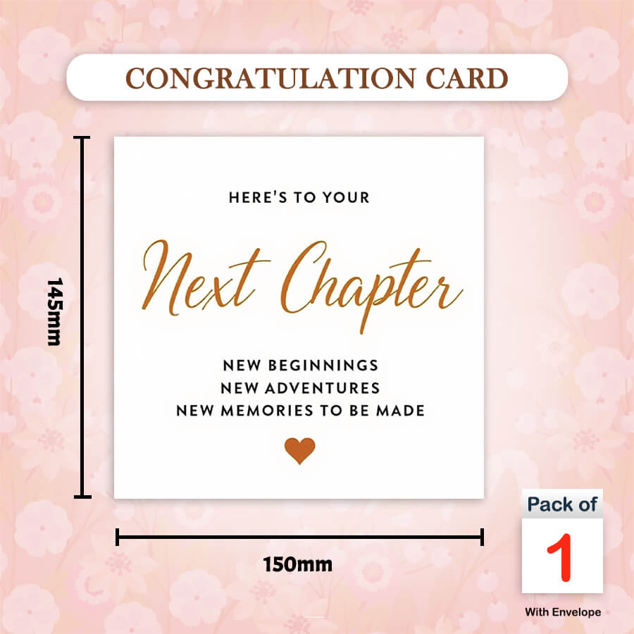 Best of luck card with cheerful message